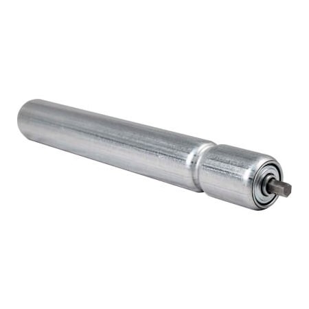 Omni Metalcraft 1.9" Dia. x 16 Ga. Galvanized Single Grooved Roller 37824-28-GP for 28" O.A.W. Omni Conveyors 37824-28-GP